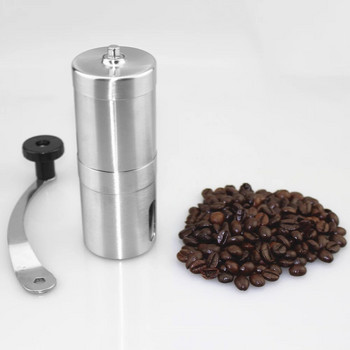 Χειροκίνητος μύλος καφέ από ανοξείδωτο ατσάλι Χειροποίητα φασόλια Pepper Spice Burr Mill Kitchen Grinding Tool