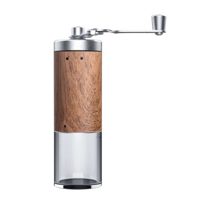 Мелничка за подправки Ръчна мелничка за еспресо кафе на зърна от неръждаема стомана Керамична мелница с манивела за дома/офиса/къмпинг/пътуване