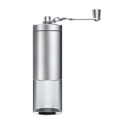 Мелничка за подправки Ръчна мелничка за еспресо кафе на зърна от неръждаема стомана Керамична мелница с манивела за дома/офиса/къмпинг/пътуване