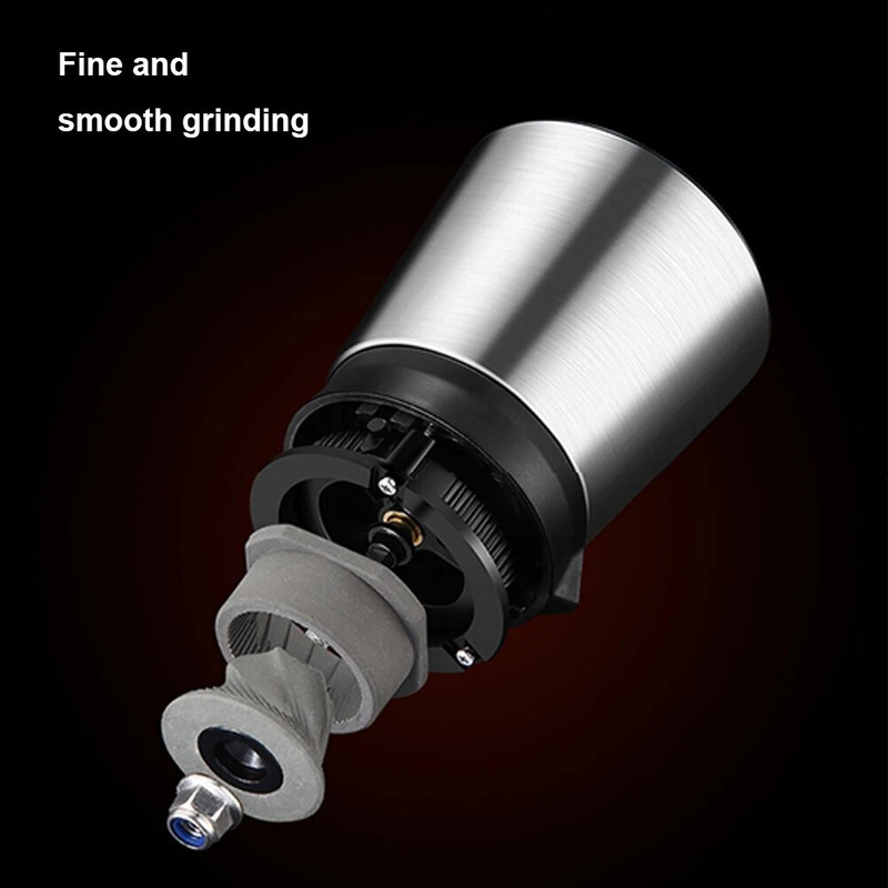 Мелничка за подправки Ръчна мелничка за еспресо кафе на зърна от неръждаема стомана Керамична мелница с манивела за дома/офиса/къмпинг/пътуване