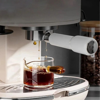 60/125ml Μεζούρα Espresso με Γυάλινη Λαβή Vshape Στόμα Ζάχαρη Κανάτα Γάλα Προμήθειες Καφέ Μεζούρα Κούπα Κουζίνα Καρυκεύματα