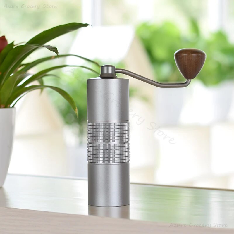 Otthoni hordozható kézi kávédaráló Kézi kávédaráló kerámia sorjával 6/8 állítható beállítások Hordozható kézi hajtókar szerszámok