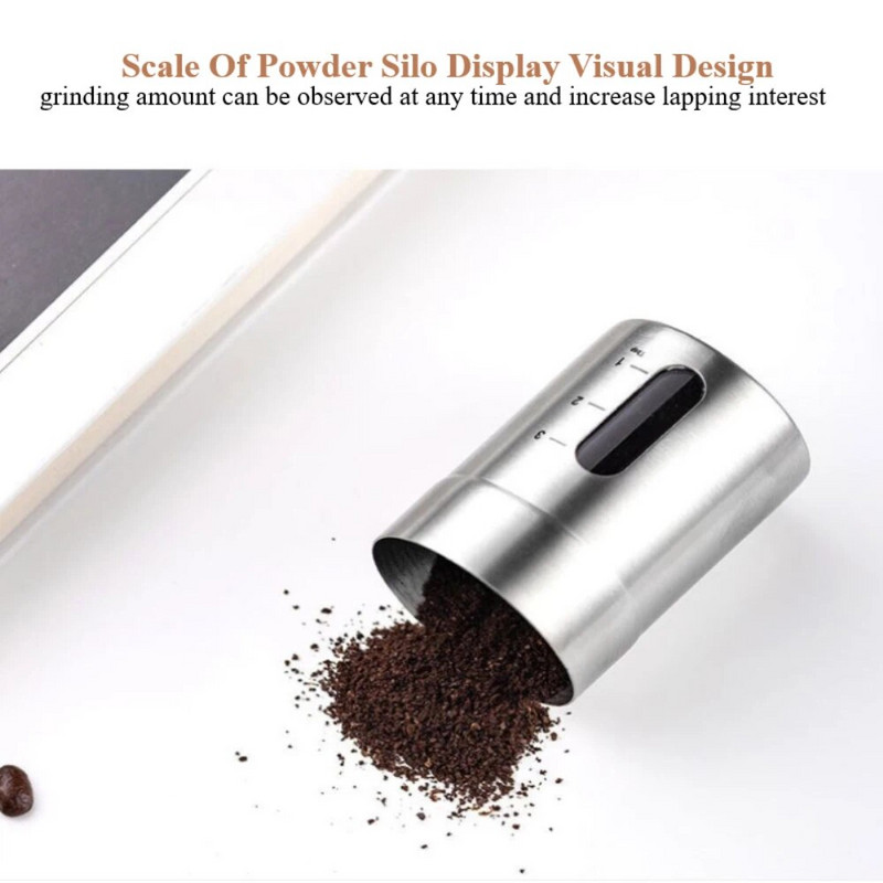 Hordozható kézi rozsdamentes acél kézi hajtókar Kávédaráló Kávébabdaráló Könnyen tisztítható Konyhai eszközök Kávéfőző Cocina