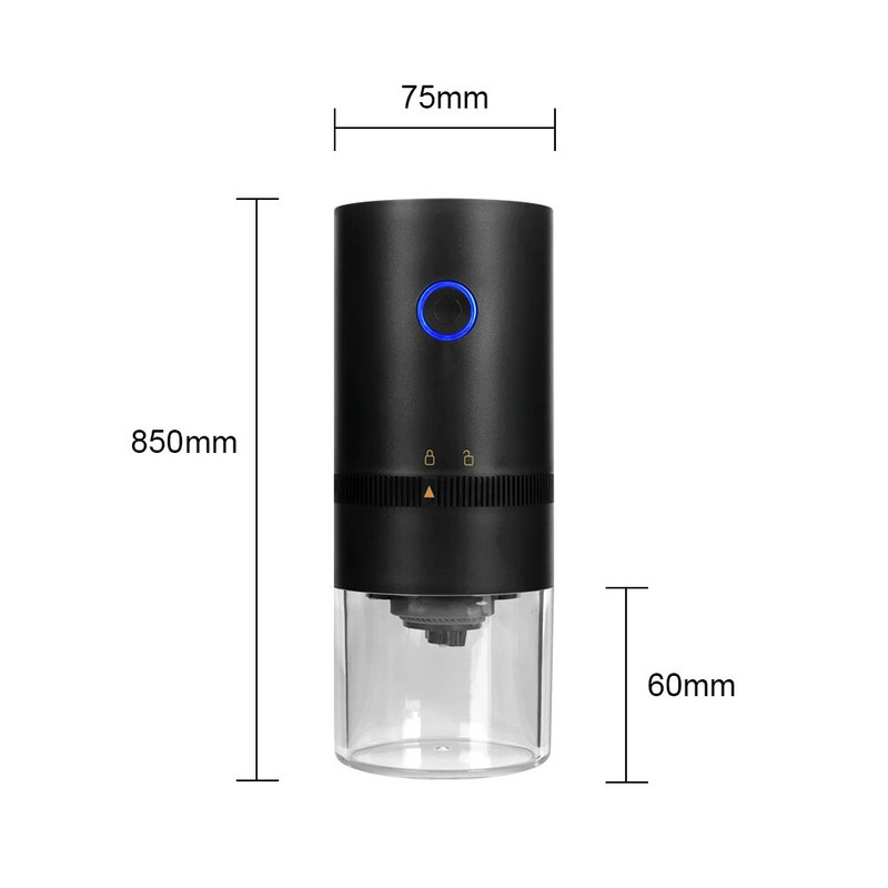 За кафене Начало Пътуване USB акумулаторна електрическа кафемелачка Машина за еспресо Преносима автоматична мелница за зърна