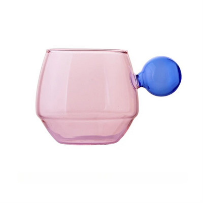 Влизане в ниша в скандинавски стил Луксозна чаша за кафе лате, чинийка, костюм за лъжица Британски сервиз за следобеден чай, домакинска топлоустойчива стъклена чаша