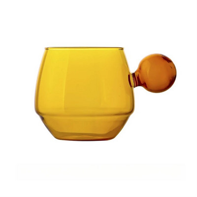 Влизане в ниша в скандинавски стил Луксозна чаша за кафе лате, чинийка, костюм за лъжица Британски сервиз за следобеден чай, домакинска топлоустойчива стъклена чаша