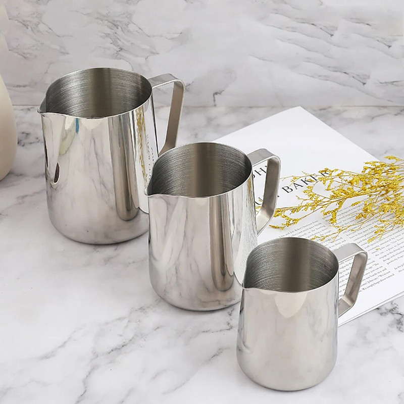 YouMi 100/150/250/350/600/1000ML 304 Latte Espresso kava od nehrđajućeg čelika Vrč za pjenjenje mlijeka Vrč za kavu