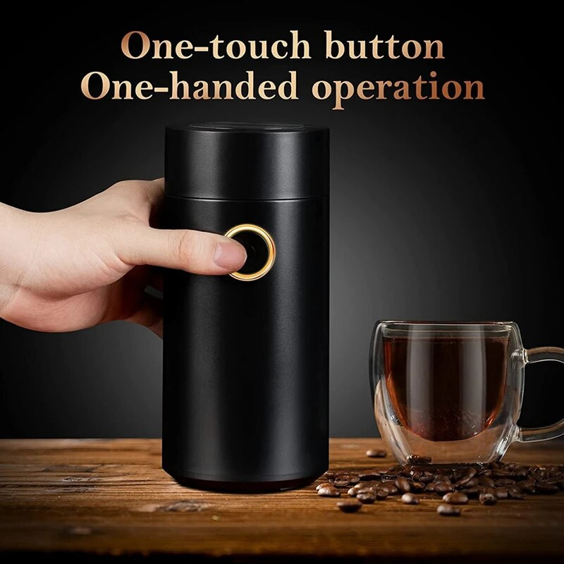 „Big Deal“ elektrinė, 12 puodelių, 150 W kavos malūnėlis elektrinis nerūdijančio plieno malūnėlis su šepetėliu prieskoniams, žolelėms, riešutams, grūdams EU Plu