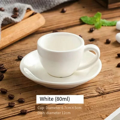 Ekstra jaka mini šalica za espresso 75 ml keramička šalica za espresso u boji jaja i set tanjurića