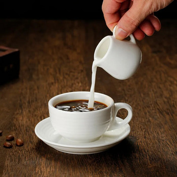 13 артикула по избор Чисто бяла керамична чаша за кафе и комплект чинийки Dropshing Чаша за следобеден чай Чаши за мляко Чаши