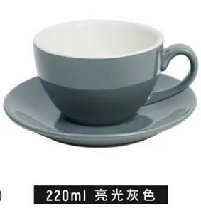 Чаша за кафе капучино в европейски стил, керамична чаша лате, комплект лъжици с чинийки, чаша лате по поръчка, ярка цветна глазура, 220 ml