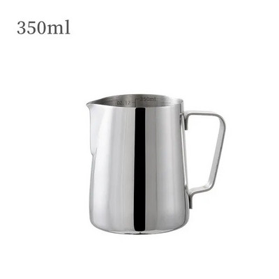 350/600 мл неръждаема стомана V-образна гърло за разпенване на мляко Кана за мляко с пяна Кана за кафе Прибори за кафе Barista Craft Milk Bubble Jar Family Café