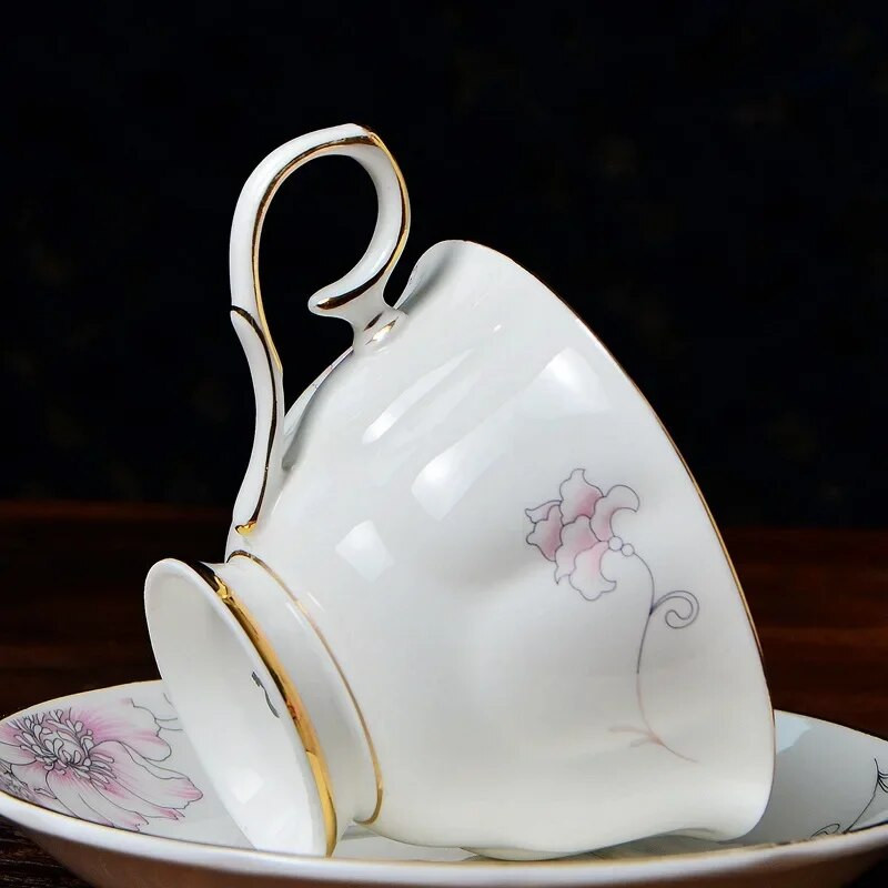 Servis za kavu Šalice za kavu Servis za čaj Porculansko porcelansko posuđe Šalice za kavu 200 ml Set tanjurića Keramički rođendanski dar Besplatna dostava