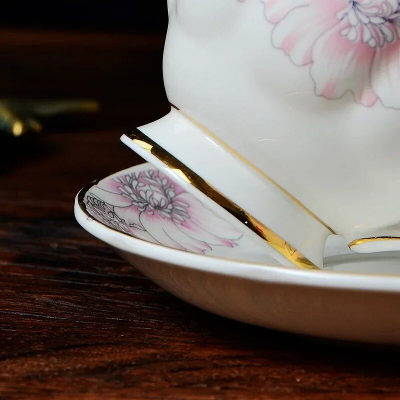 Servis za kavu Šalice za kavu Servis za čaj Porculansko porcelansko posuđe Šalice za kavu 200 ml Set tanjurića Keramički rođendanski dar Besplatna dostava