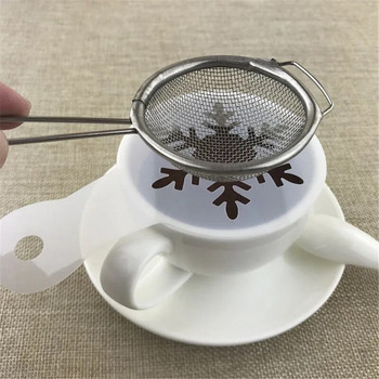 19 τμχ Στένσιλ καφέ Φανταχτερό μοντέλο εκτύπωσης καφέ Στένσιλ για κέικ αφρού Σχέδιο καφέ Εργαλεία κόσκινου σε φόρμα για καπουτσίνο