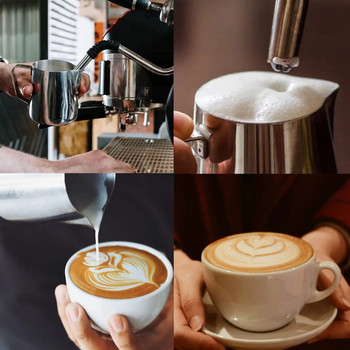 350-1L Κανάτα για αφρόγαλα καφέ Latte Art Milk Frother Pitch Ανοξείδωτη κανάτα μέτρησης Espresso Barista Tool Κύπελλο καφέ