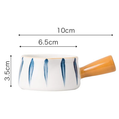 Keramički vrčevi za mlijeko Šalica za kremu s ručkom Japansko mlijeko za pjenjenje Kava Lonac za šećer Posuda za džem Posuda za začin Umak Kuhinjsko posuđe