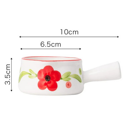 Keramički vrčevi za mlijeko Šalica za kremu s ručkom Japansko mlijeko za pjenjenje Kava Lonac za šećer Posuda za džem Posuda za začin Umak Kuhinjsko posuđe