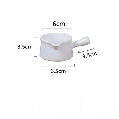 Керамична мини тенджера Кана за мляко Кухненски съдове Кухненски съдове Гърне Купа за сладко Чаша за мляко с дръжка Захарници