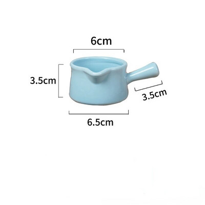 Керамична мини тенджера Кана за мляко Кухненски съдове Кухненски съдове Гърне Купа за сладко Чаша за мляко с дръжка Захарници