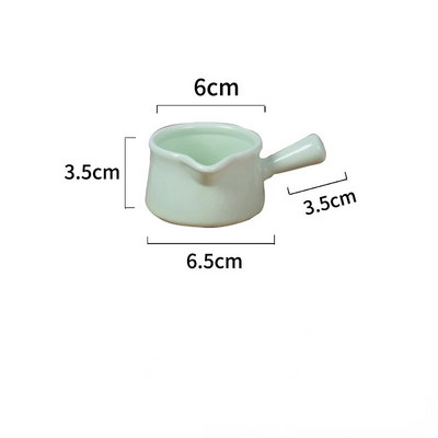 Керамична мини тенджера Кана за мляко Кухненски съдове Кухненски съдове Гърне Купа за сладко Чаша за мляко с дръжка Захарници