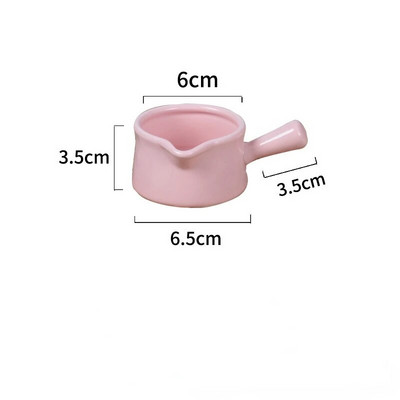 Керамична мини тенджера Кана за мляко Кухненски съдове Кухненски съдове Гърне Купа за сладко Чаша за мляко с дръжка Захарници