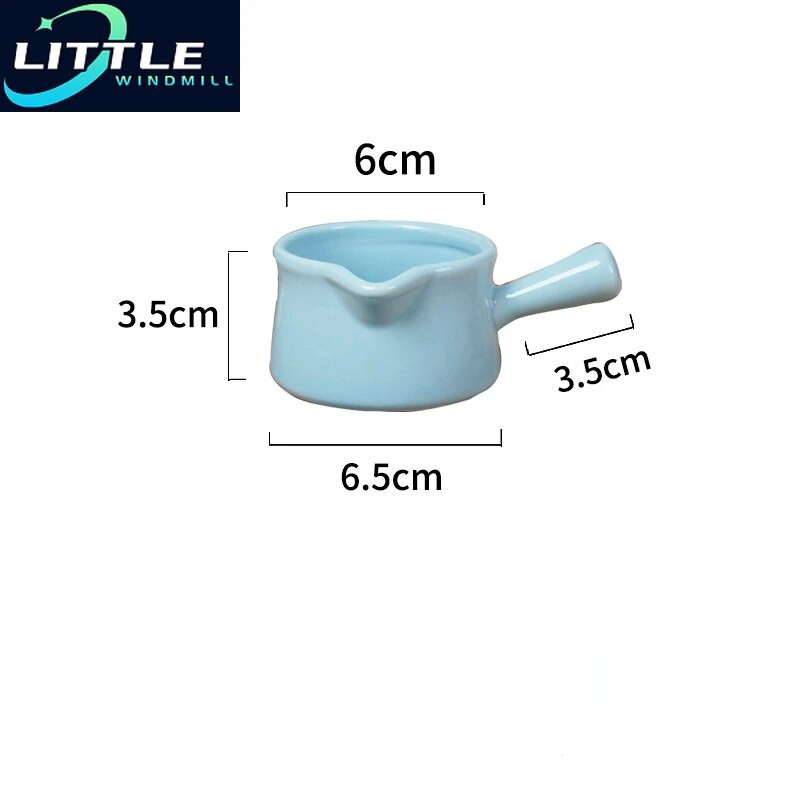 Керамична мини тенджера Кана за мляко Кухненски съдове Кухненски съдове Гърне Купа за сладко Чаша за мляко с дръжка Захарници