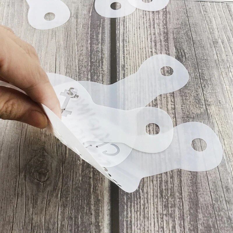 20 бр./компл. Английски думи за благословия Кафе Мляко Форма Весела Коледа Честит рожден ден Шаблон за торта Шаблон за печат Сито за захар на прах