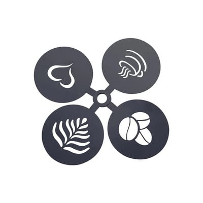 Nerūdijančio plieno kavos trafaretas Latte Cappuccino dekoravimo trafaretai Tortų sausainių purškiami dažai Art kepimo forma Barista šablonui