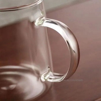 300/450/600 мл стъклена стомна стомна за мляко мини стъклена стомна прозрачна стомна за кафе стъклена кана за чай мляко стъклена тенджера за сметана