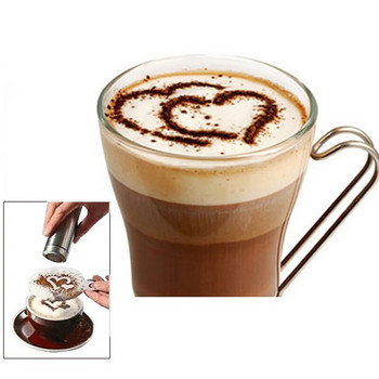 Μοντέλο εκτύπωσης καφέ Στένσιλ καφέ Εργαλείο σπρέι καφέ στυλό τέχνης για τούρτα Latte Διακόσμηση καφέ Σχέδιο για καφέ Σκεύη καφέ