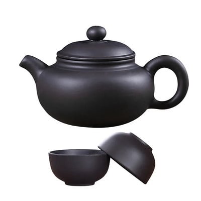 Yixing Purple Clay kis teáskészlet tartalma: 1 edény 2 csészével, Xishi Pot Tea Ceremony, Zisha kerámia fazekas teáscsésze, kínai Kung Fu teáskészlet