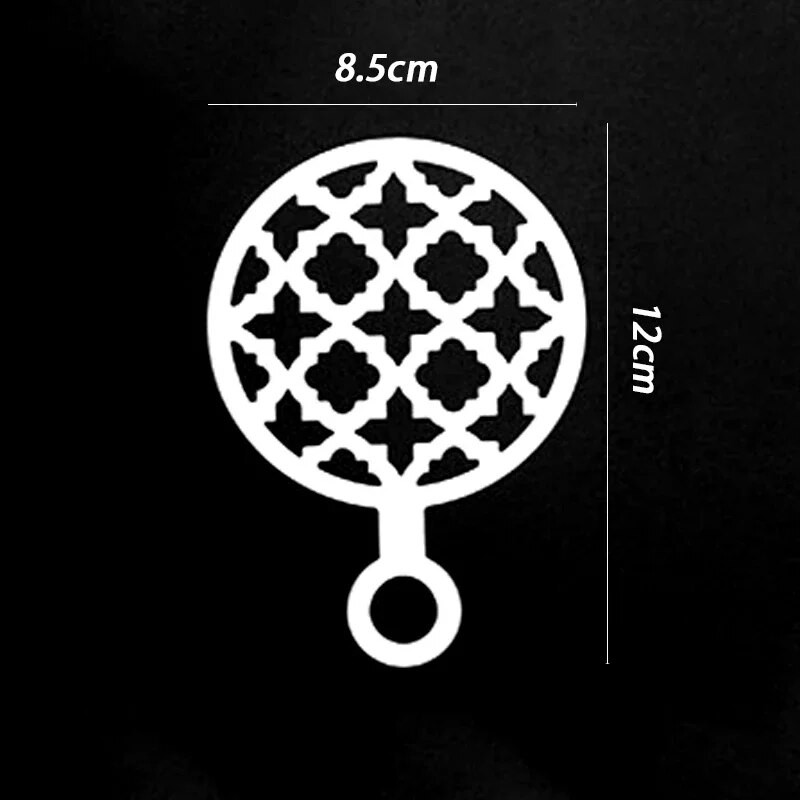 Nerūdijančio plieno kavos trafaretas Latte Cappuccino dekoravimo trafaretai Tortas Sausainiai Purškiami dažai Art Kepimo Formos Kavos Priedai