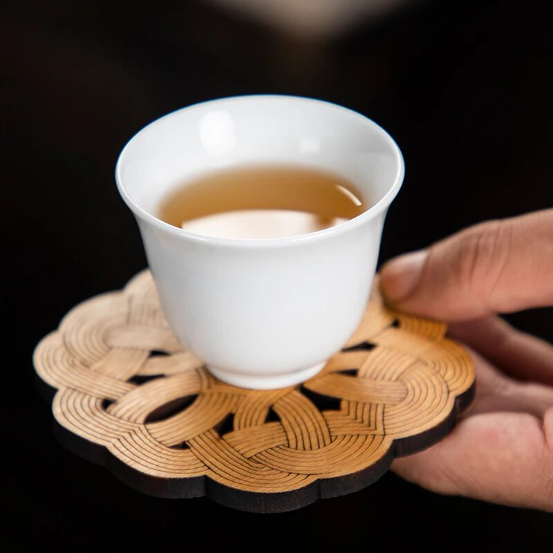 10 vnt./pak. Dehua High White Porcelian Pure White Keraminis arbatos puodelis Rankų darbo Kungfu arbatos rinkinys Buitinis paprastas Pu'er arbatos puodelių rinkinys