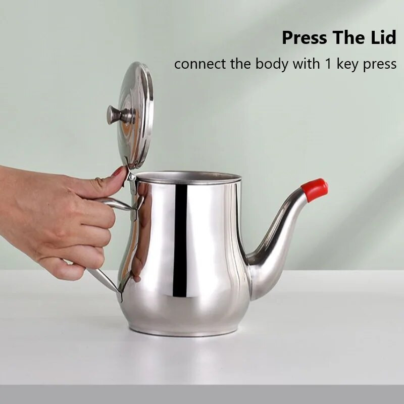 Čajnik od nehrđajućeg čelika s filtrom Posuda s filtrom za kuhinjsko ulje Posuda za tekuće začine Držač za kavu Kuhalo za čaj Kuhinjsko kuhanje