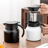 316 Изолиран чайник от неръждаема стомана Домакински чайник с голям капацитет за разделяне и варене на чай Преносима чаша Кафе