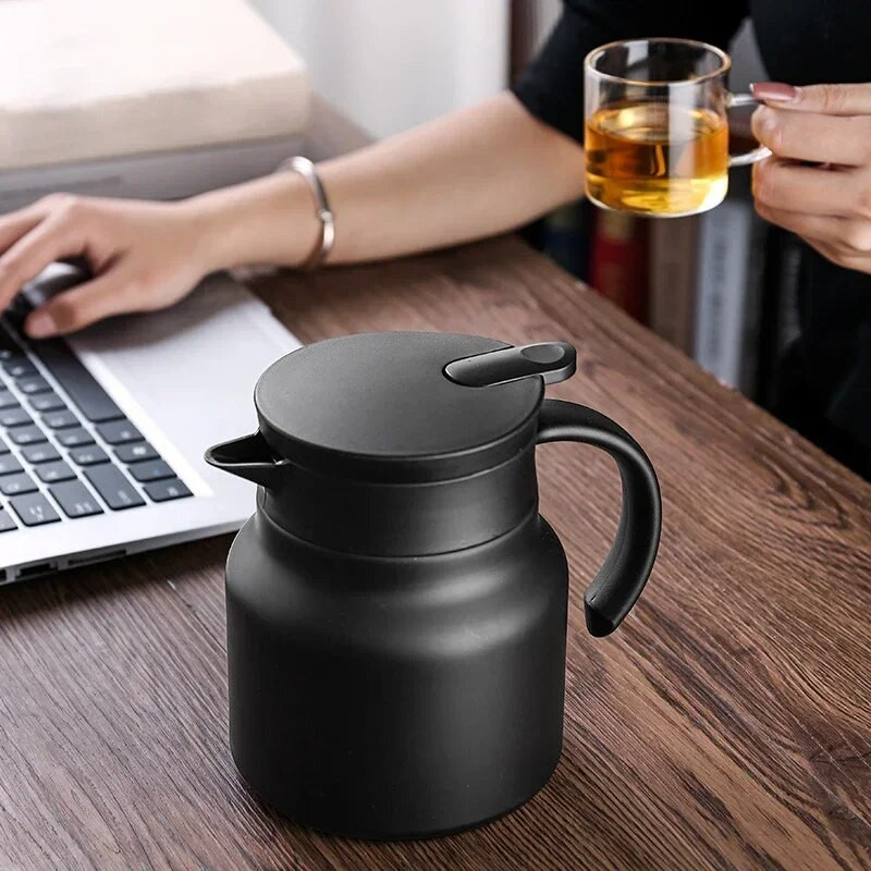 316 Изолиран чайник от неръждаема стомана Домакински чайник с голям капацитет за разделяне и варене на чай Преносима чаша Кафе