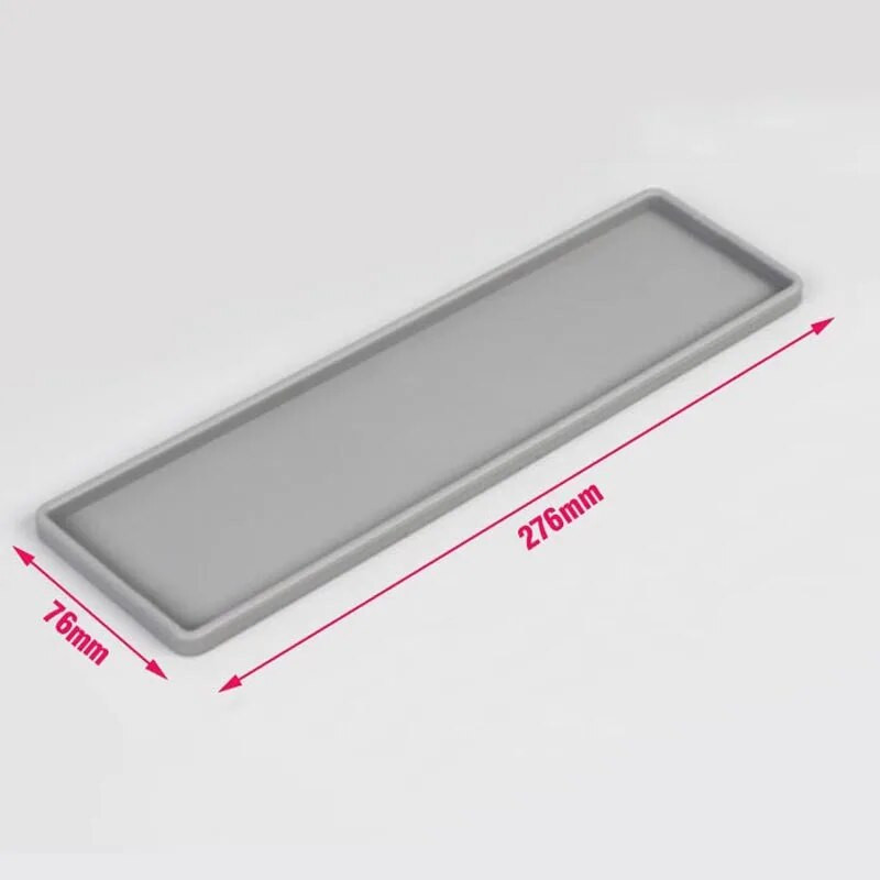 Silikoninis minkštas kilimėlis organizatoriaus padėklas neslystantis kilimėlis plastikinis plokščias 276 mm neslystantis sukamasis butelių laikiklis vonios kambariui arba stalviršiui