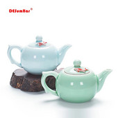 Kreativni čajnik Celadon, mali čajnik za ribu, izuzetan čajnik za kuhanje vode, setovi za kavu i čaj, kineska tradicija, cvjetni lonac za čaj, posuđe za čaj