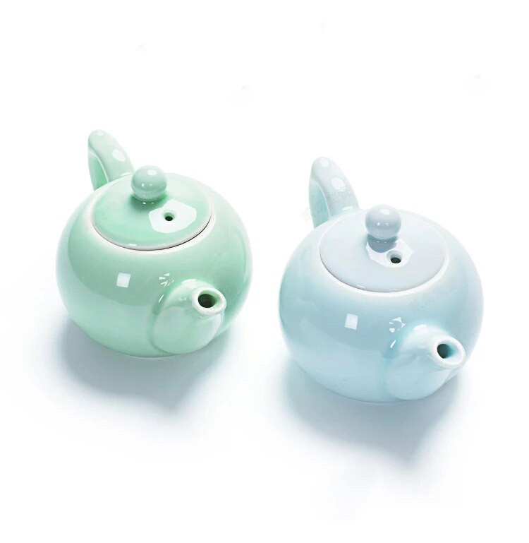 Kūrybingas Celadon arbatinukas mažas žuvies arbatinukas, išskirtinis arbatinukas, kavos arbatos rinkiniai, kiniškos tradicijos gėlių arbatos indas