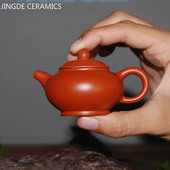 Mini ljubičasti glineni čajnik Zhu Mud čajnik malog kapaciteta Kineski dodaci za ceremoniju čaja Prilagođeni kućni set za čaj Dekoracija