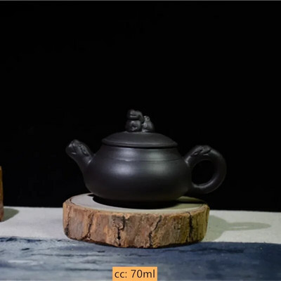Mini ljubičasti glineni čajnik Zhu Mud čajnik malog kapaciteta Kineski dodaci za ceremoniju čaja Prilagođeni kućni set za čaj Dekoracija