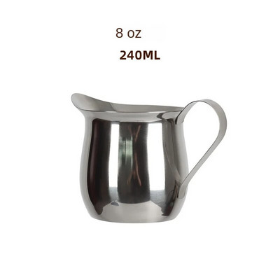 Kuhinjski vrč za pjenjenje mlijeka od nehrđajućeg čelika Espresso kava na pari Barista Craft latte cappuccino šalica za mlijeko vrč za pjenjenje