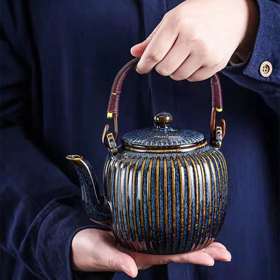 Изящен китайски керамичен чайник с филтър 800 мл чаша чайник за чай чайник пуер набор от чайници чайници сервиз за чаша от глина