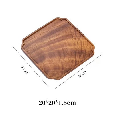 Ovaalse kujuga bambusest puidust taldrik Kreeka pähkli puidust kandik ristkülikukujuline taldrik Puuviljade säilitusalused Hotelli kodukaunistustarbed