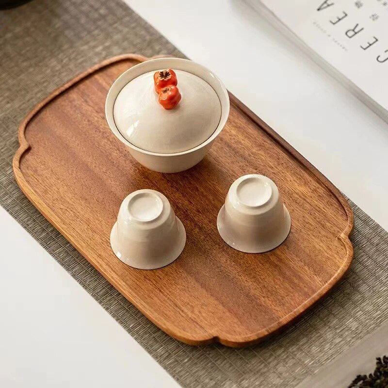 Ovaalse kujuga bambusest puidust taldrik Kreeka pähkli puidust kandik ristkülikukujuline taldrik Puuviljade säilitusalused Hotelli kodukaunistustarbed