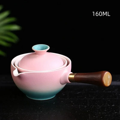 Naujo stiliaus keraminis stiklinis arbatinukas Kinijos Gongfu arbatinukas 360 rotacijos arbatos virimo aparatas Automatinis vieno puodo arbatinukas arbatai