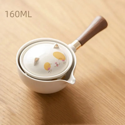 Naujo stiliaus keraminis stiklinis arbatinukas Kinijos Gongfu arbatinukas 360 rotacijos arbatos virimo aparatas Automatinis vieno puodo arbatinukas arbatai