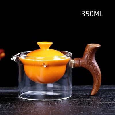 Naujo stiliaus keraminis stiklinis arbatinukas Kinijos Gongfu arbatinukas 360 rotacijos arbatos virimo aparatas Automatinis vieno puodo arbatinukas arbatai