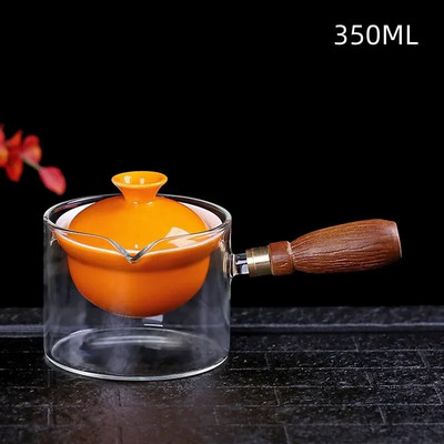 Naujo stiliaus keraminis stiklinis arbatinukas Kinijos Gongfu arbatinukas 360 rotacijos arbatos virimo aparatas Automatinis vieno puodo arbatinukas arbatai